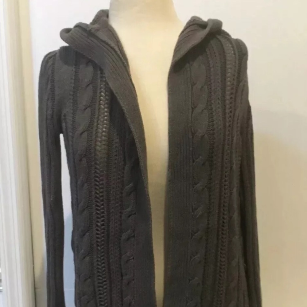 Express cable knit cardigan sweater Small